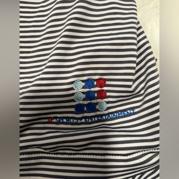 Peter Millar Summer comfort polo size Large striped EUC - Picture 8 of 8